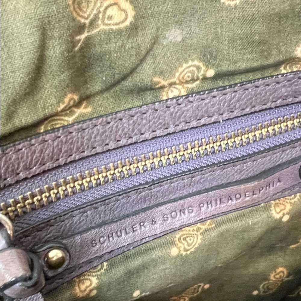 Schuler & Sons Brown Leather Crossbody Bag Vintage Anthropologie - Picture 9 of 11